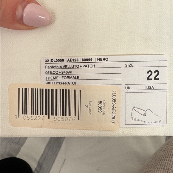 Kids Dolce & Gabbana Black Velvet Loafers with Gold Crown - Picture 5 of 5